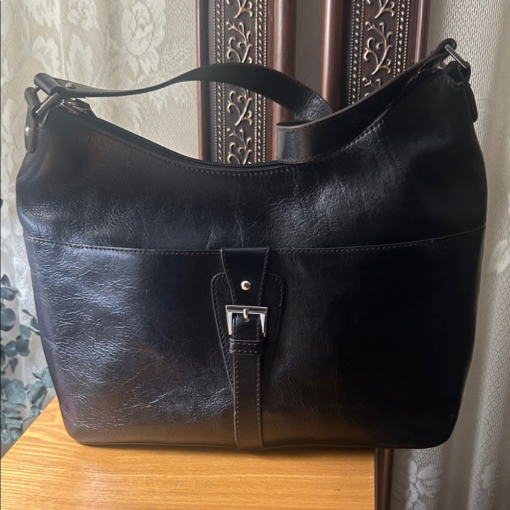 Etienne Aigner Black Leather Handbag